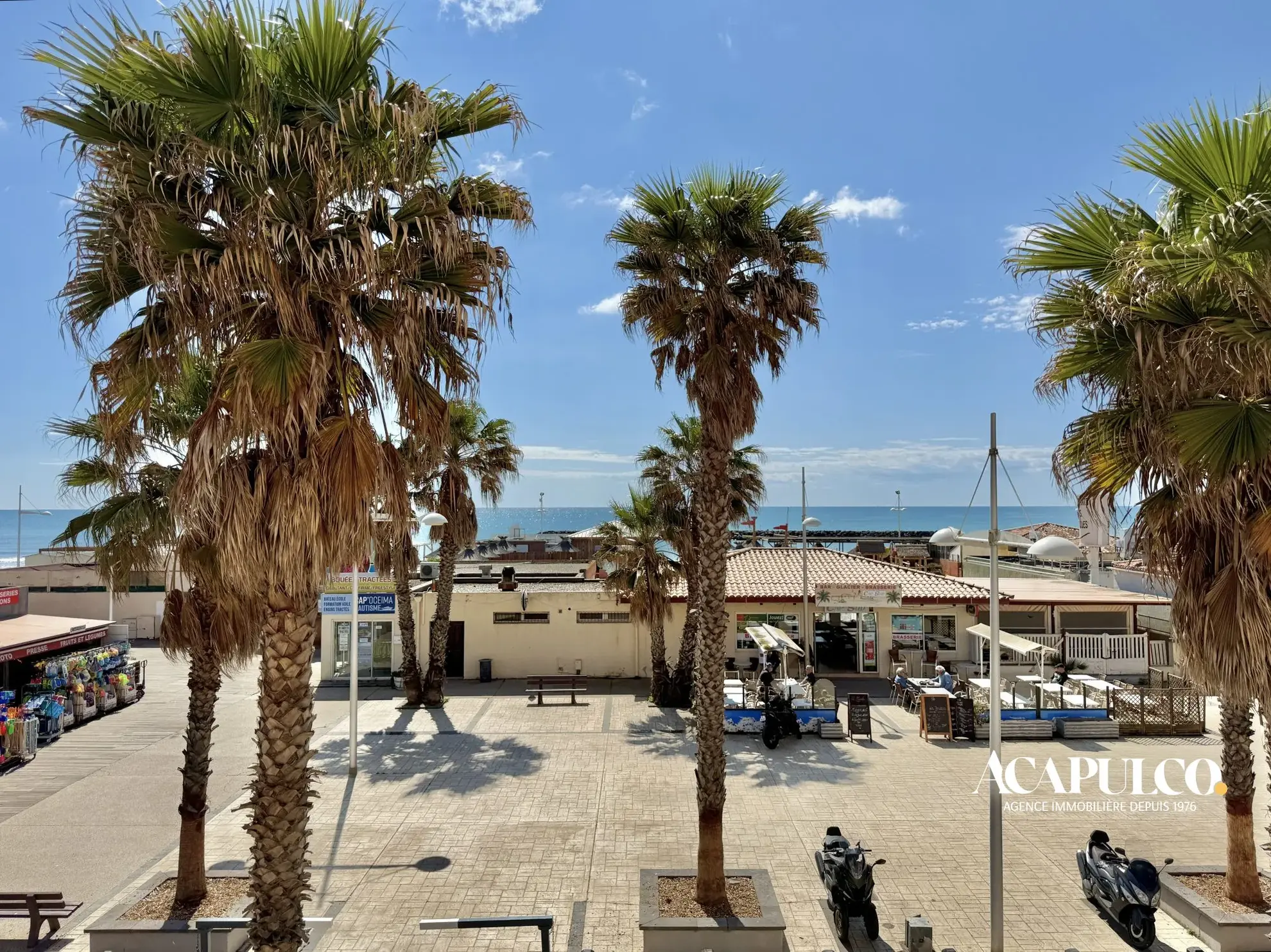 Studio avec vue mer face à la plage du Môle à Cap d'Agde 