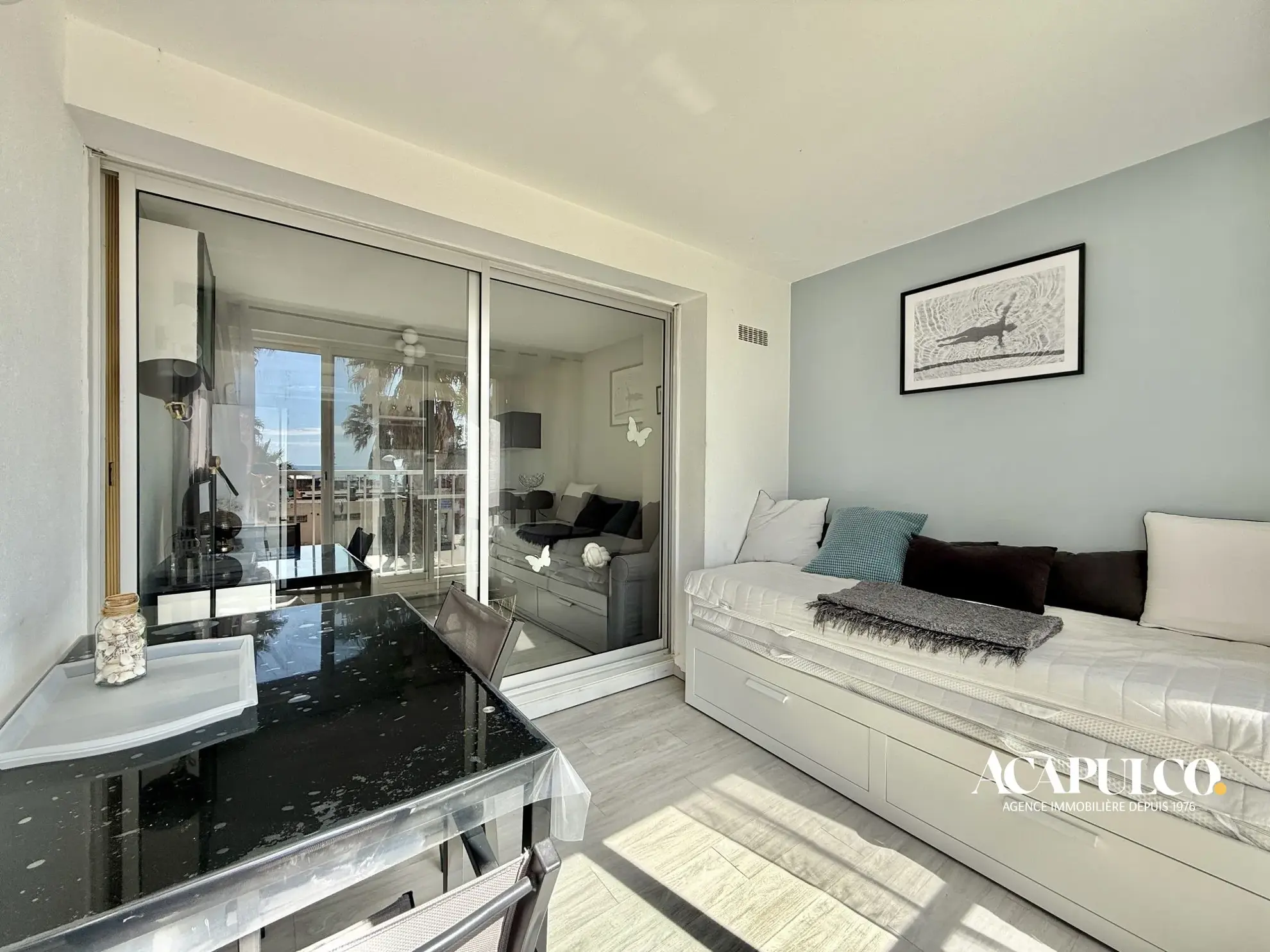 Studio avec vue mer face à la plage du Môle à Cap d'Agde 