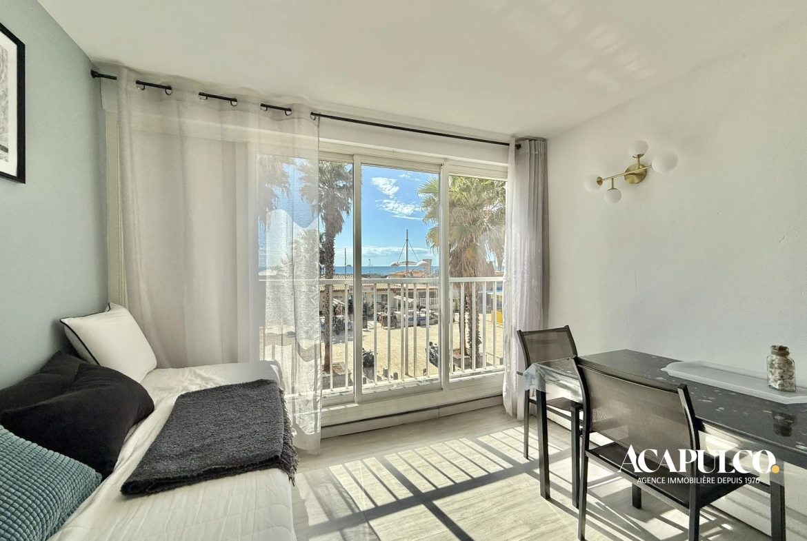 Studio avec vue mer face à la plage du Môle à Cap d'Agde 
