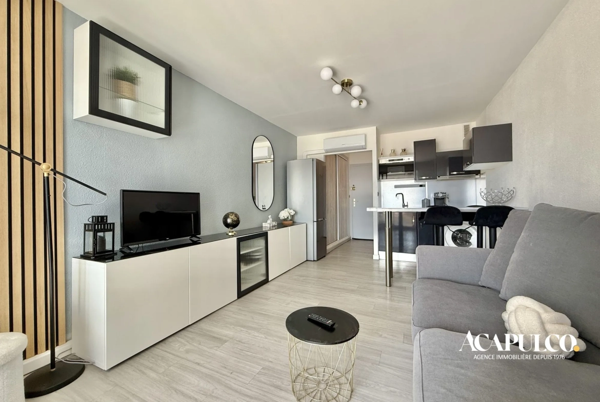 Studio avec vue mer face à la plage du Môle à Cap d'Agde 