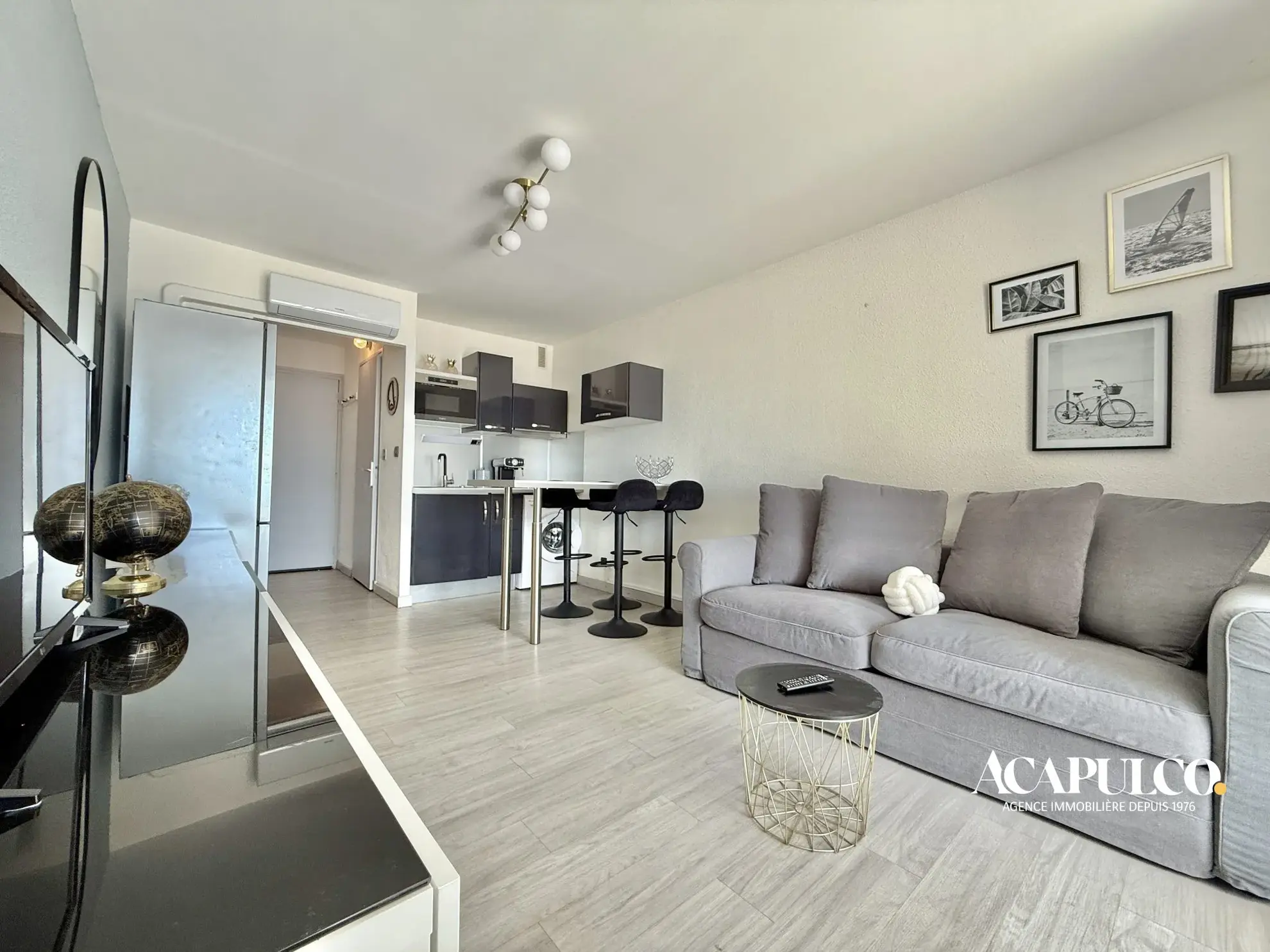 Studio avec vue mer face à la plage du Môle à Cap d'Agde 