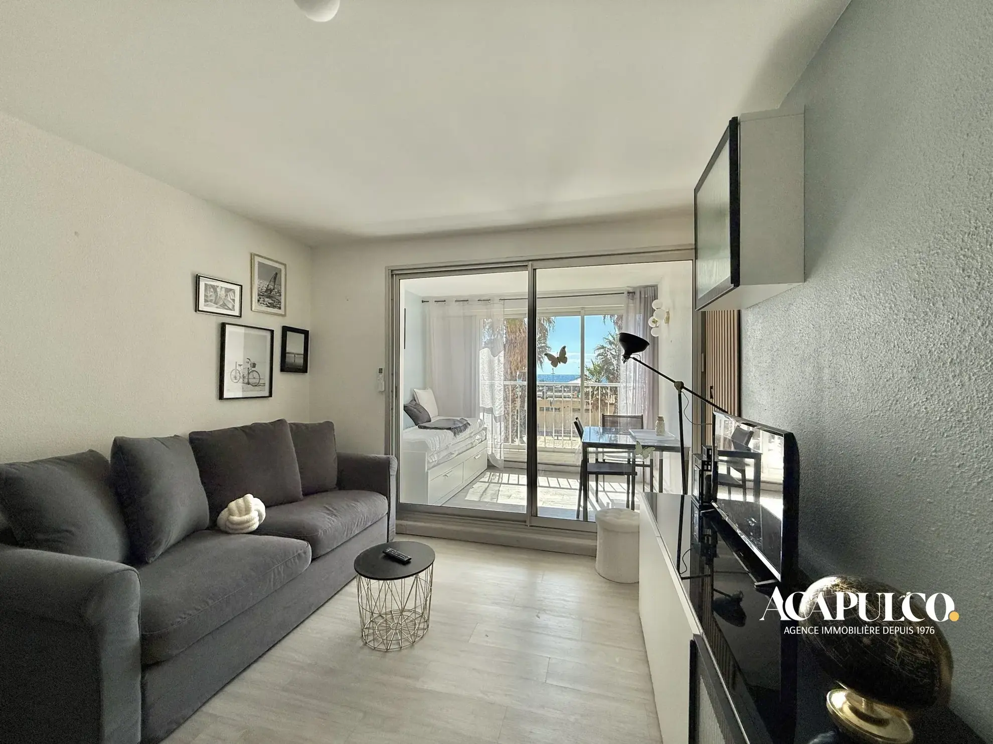 Studio avec vue mer face à la plage du Môle à Cap d'Agde 