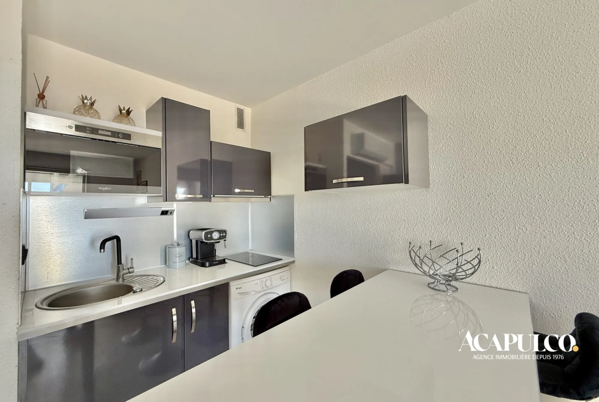 Studio avec vue mer face à la plage du Môle à Cap d'Agde 