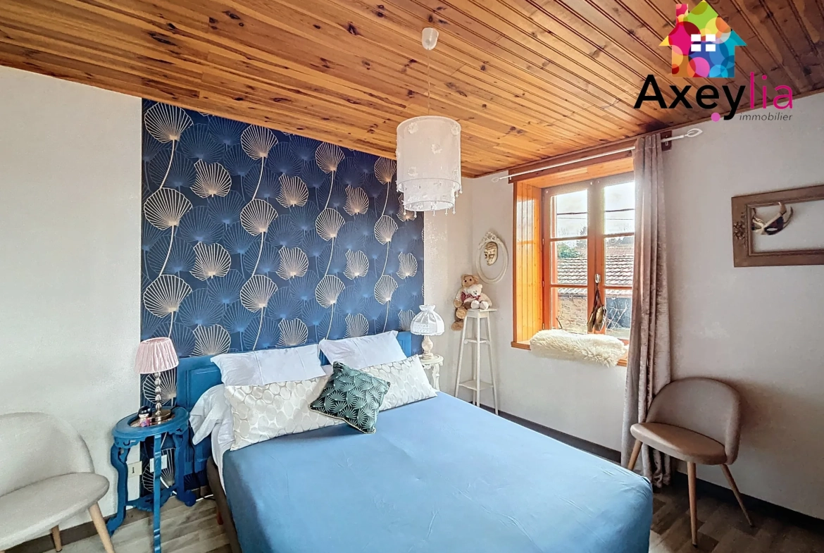 Maison en pierres à Chauffailles avec 3 chambres et terrain clos 
