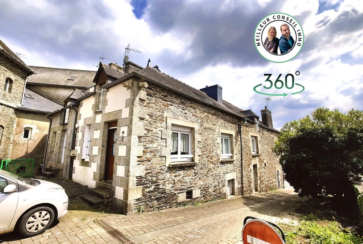 Maison de 80 m² en centre bourg de Guerlédan avec 3 pièces 