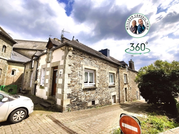 Maison de 80 m² en centre bourg de Guerlédan avec 3 pièces