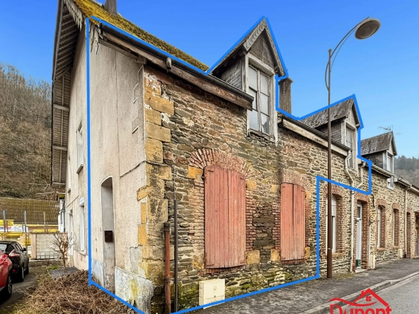 Maison à rénover de 56 m² à Rocroi, potentiel locatif dans secteur recherché