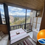 Loggia Studio meublé avec garage et vue montagne à Les Angles - 20.4m²
