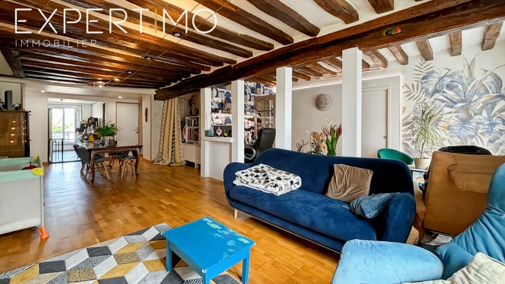 Appartement lumineux de 125 m² à Etampes avec 3 chambres, garage et potentiel de 4 chambres
