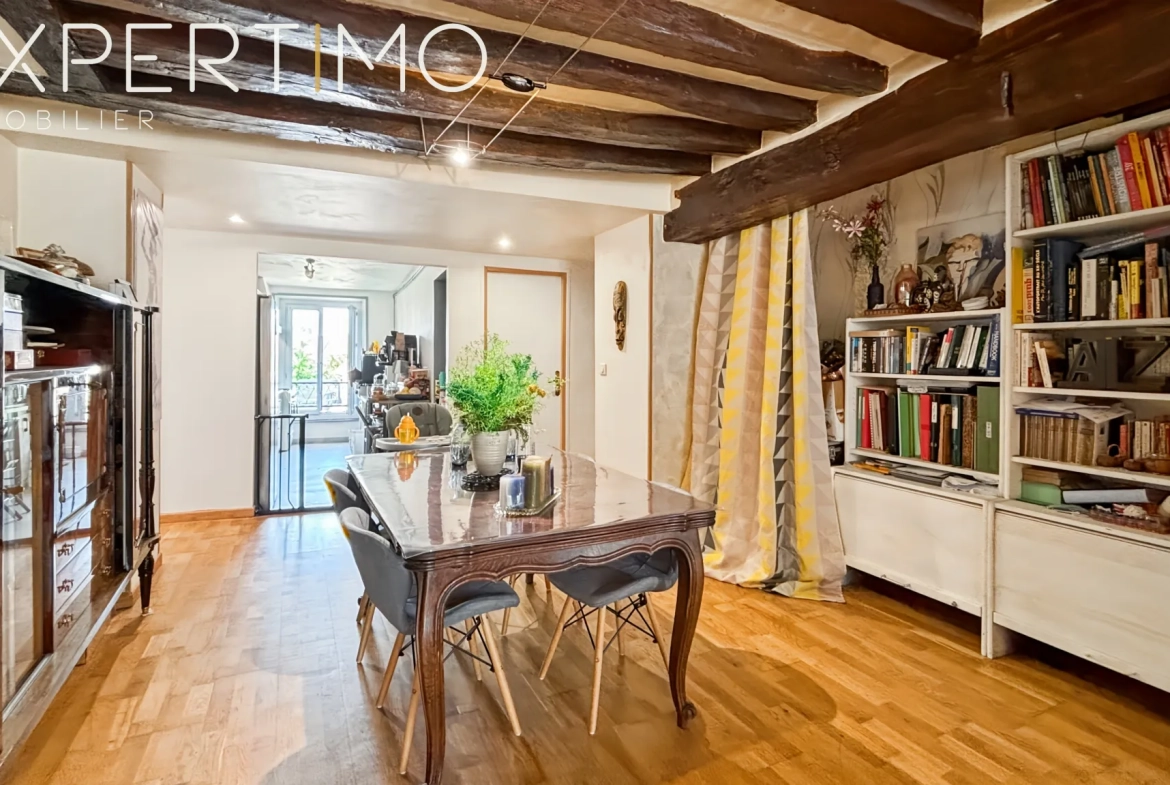 Appartement lumineux de 125 m² à Etampes avec 3 chambres, garage et potentiel de 4 chambres 