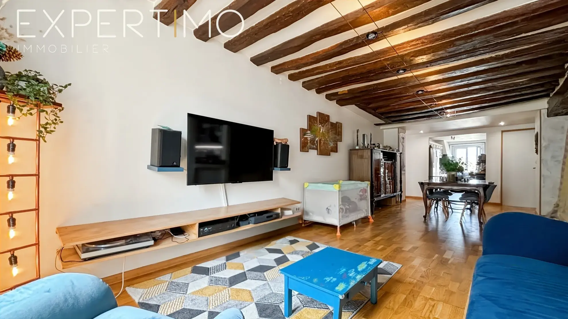 Appartement lumineux de 125 m² à Etampes avec 3 chambres, garage et potentiel de 4 chambres 