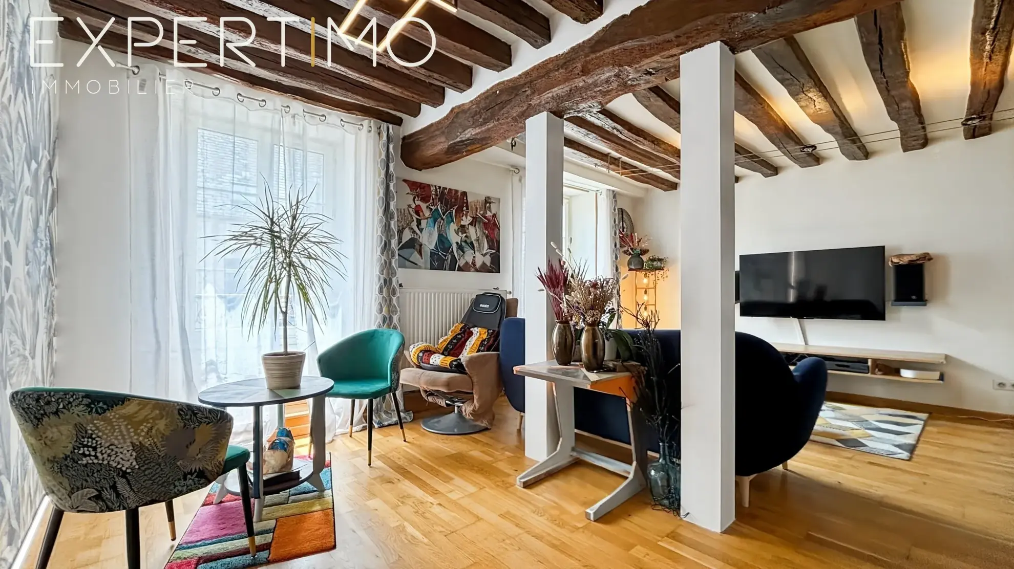 Appartement lumineux de 125 m² à Etampes avec 3 chambres, garage et potentiel de 4 chambres 
