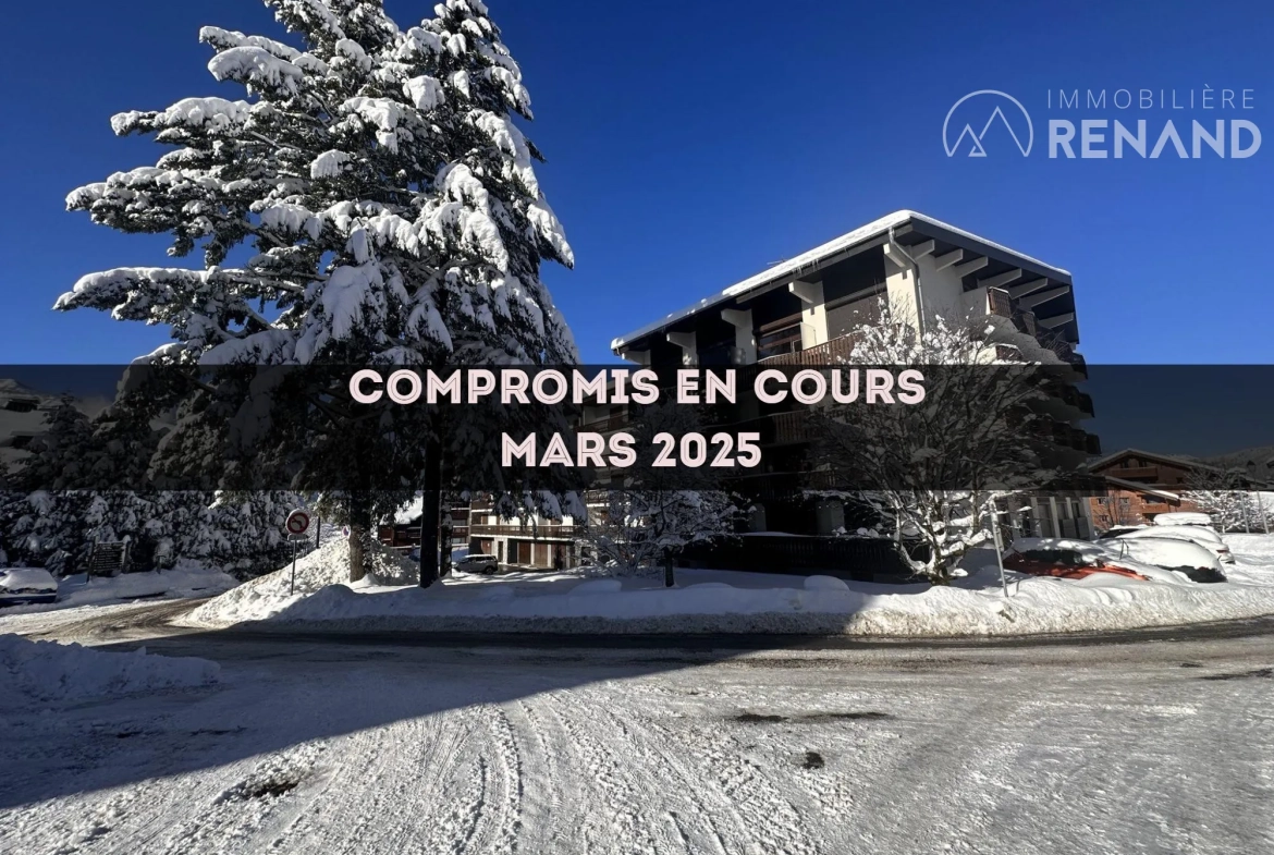 Studio à vendre au cœur des Carroz d'Arâches avec cave et vue montagne 