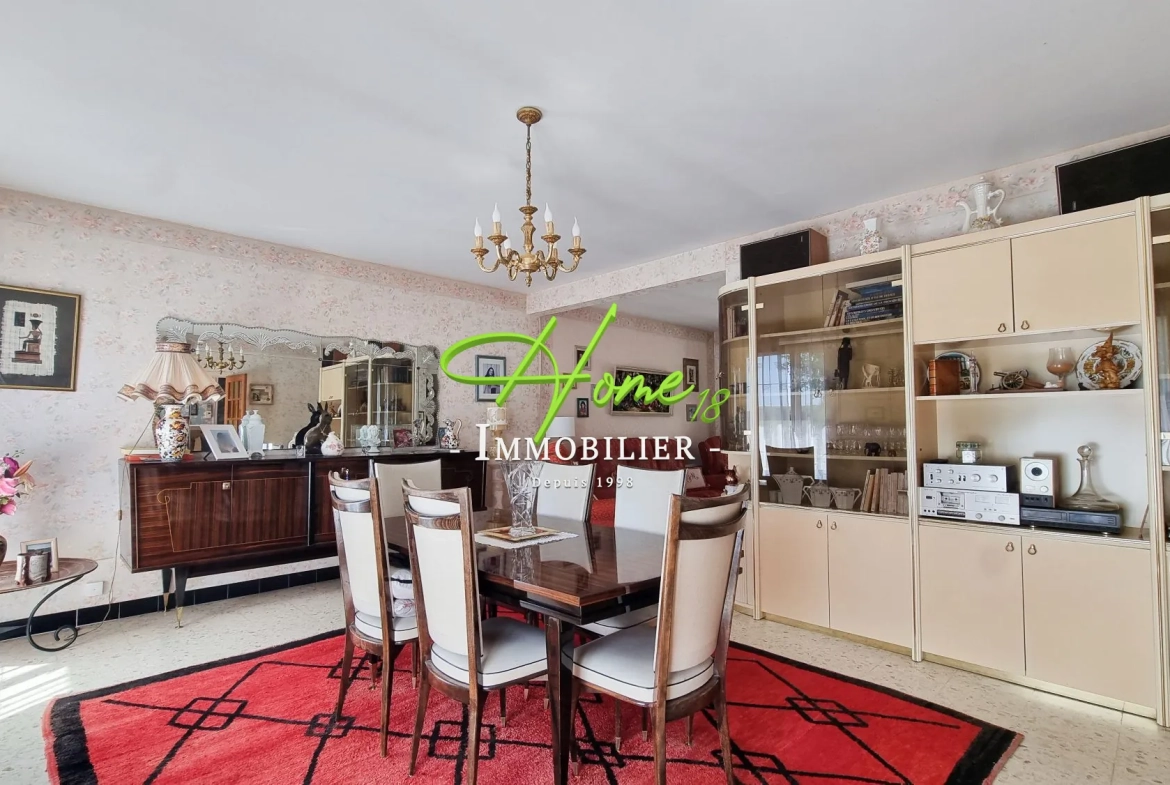 Maison à vendre à Fussy proche Bourges avec terrasse et sous-sol complet 