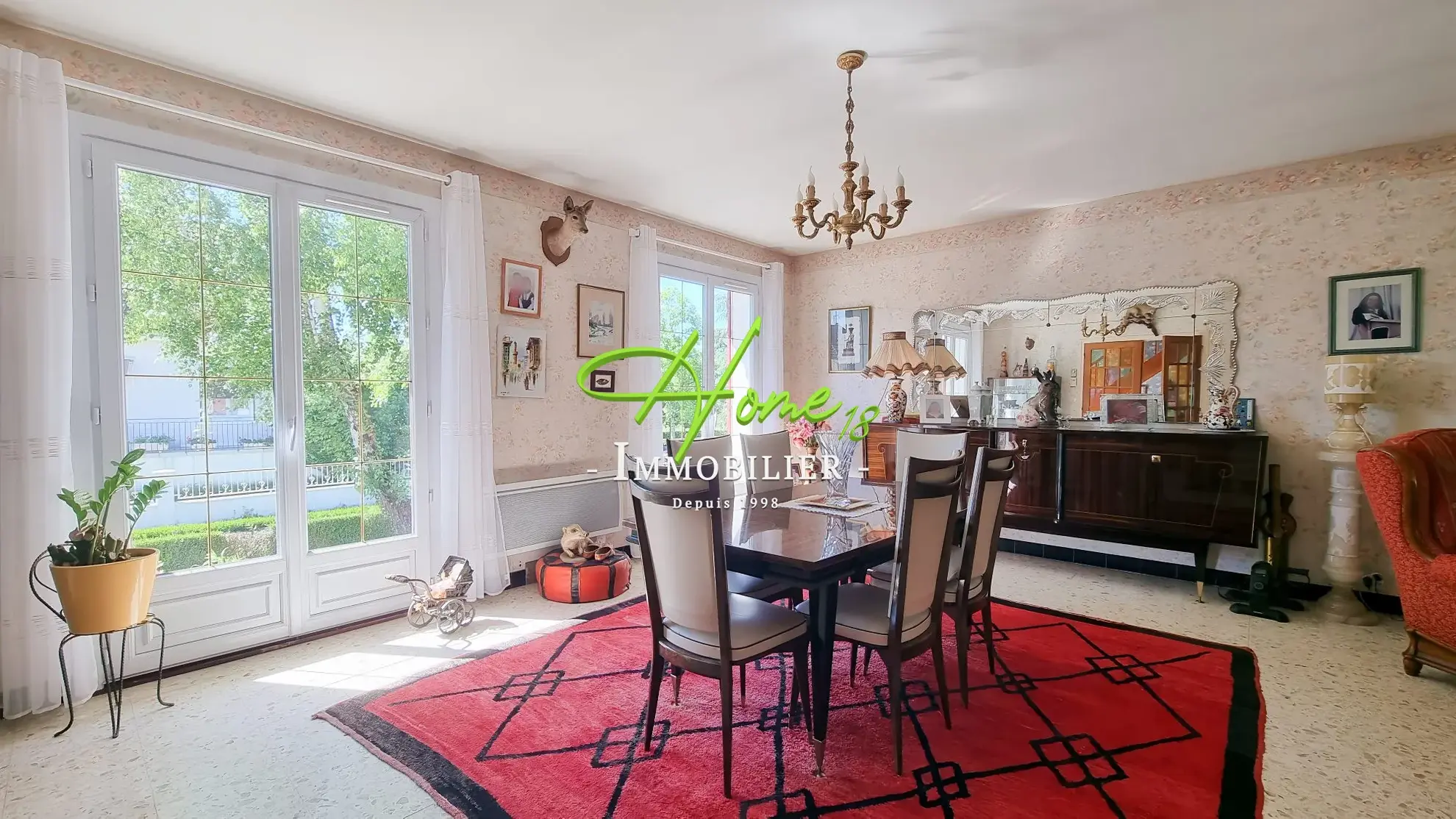 Maison à vendre à Fussy proche Bourges avec terrasse et sous-sol complet 