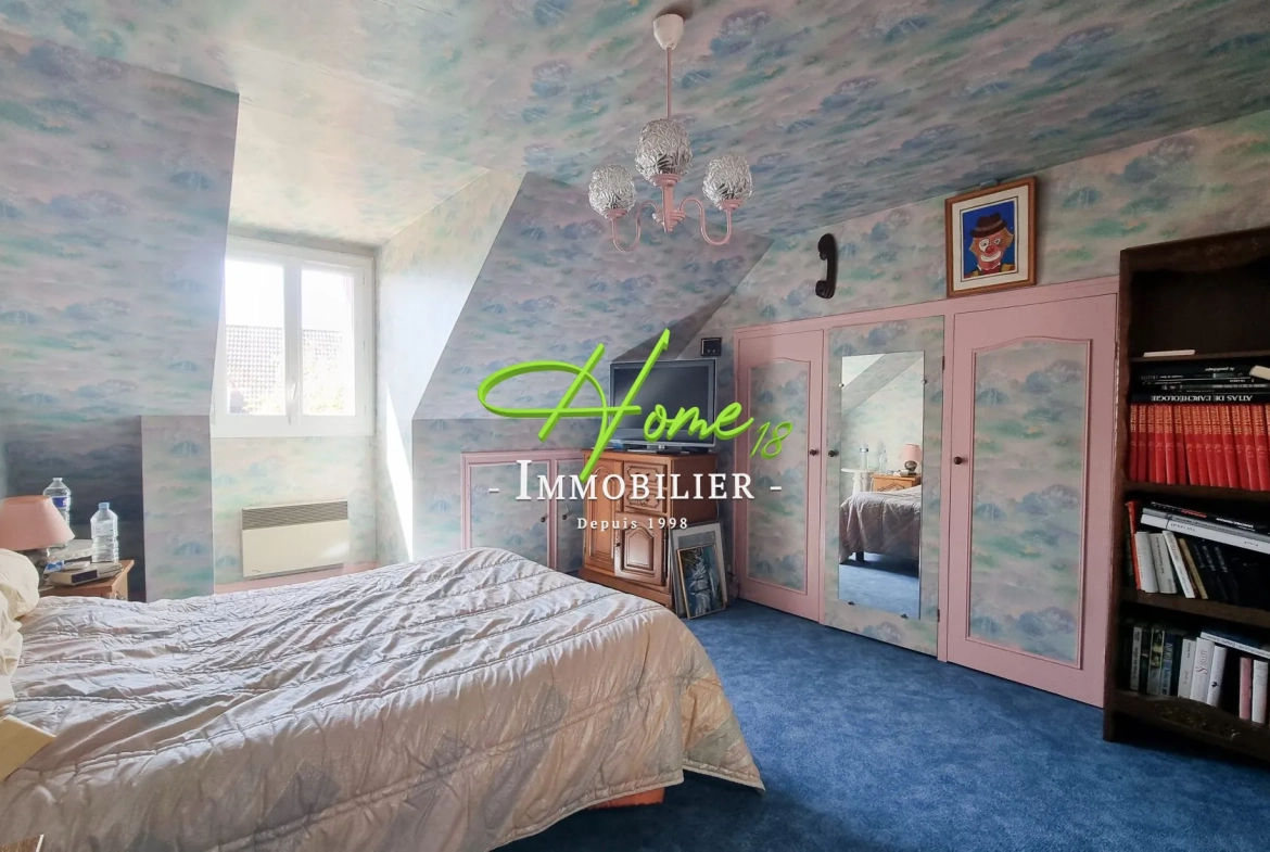 Maison à vendre à Fussy proche Bourges avec terrasse et sous-sol complet 