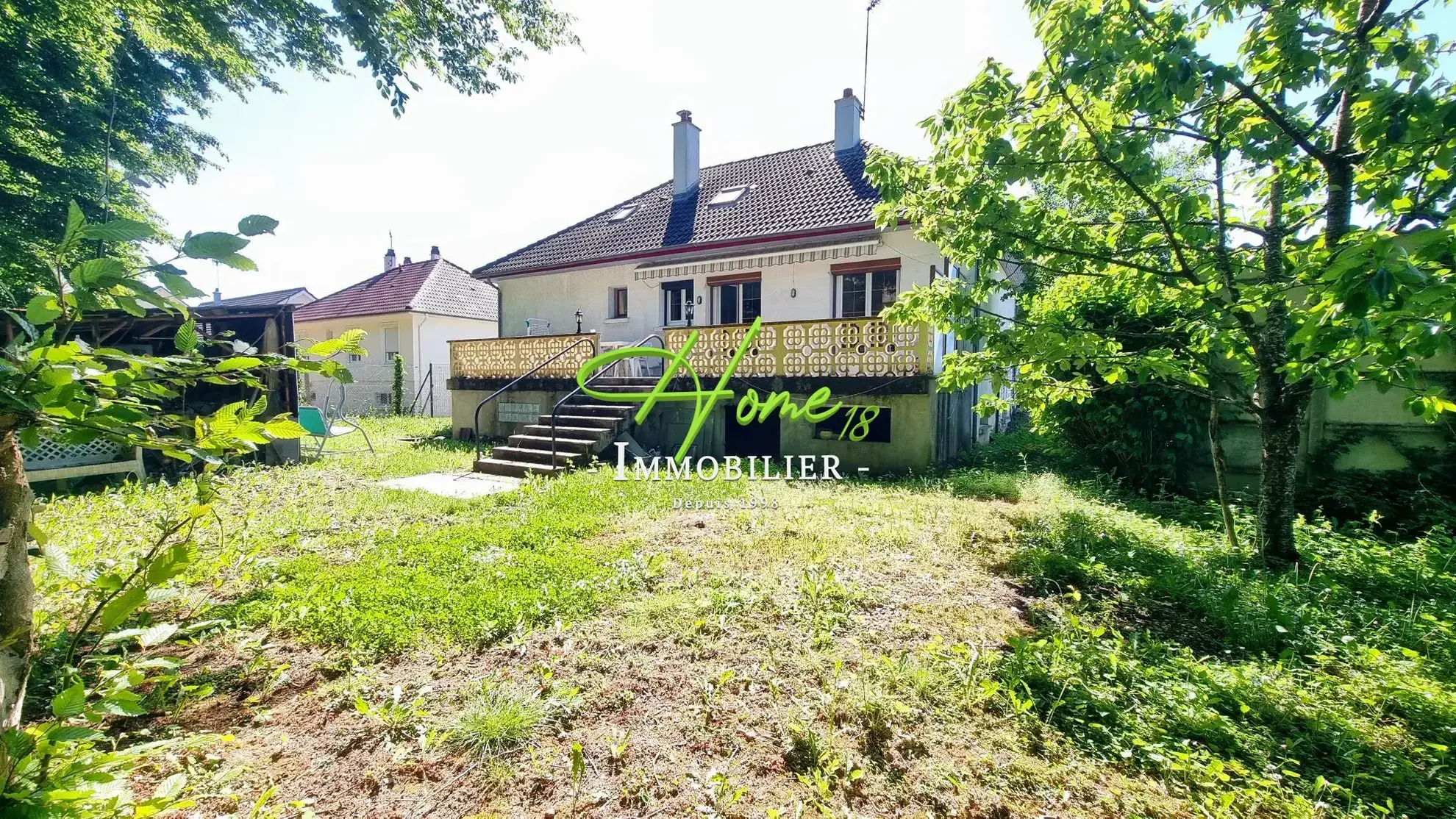 Maison à vendre à Fussy proche Bourges avec terrasse et sous-sol complet 