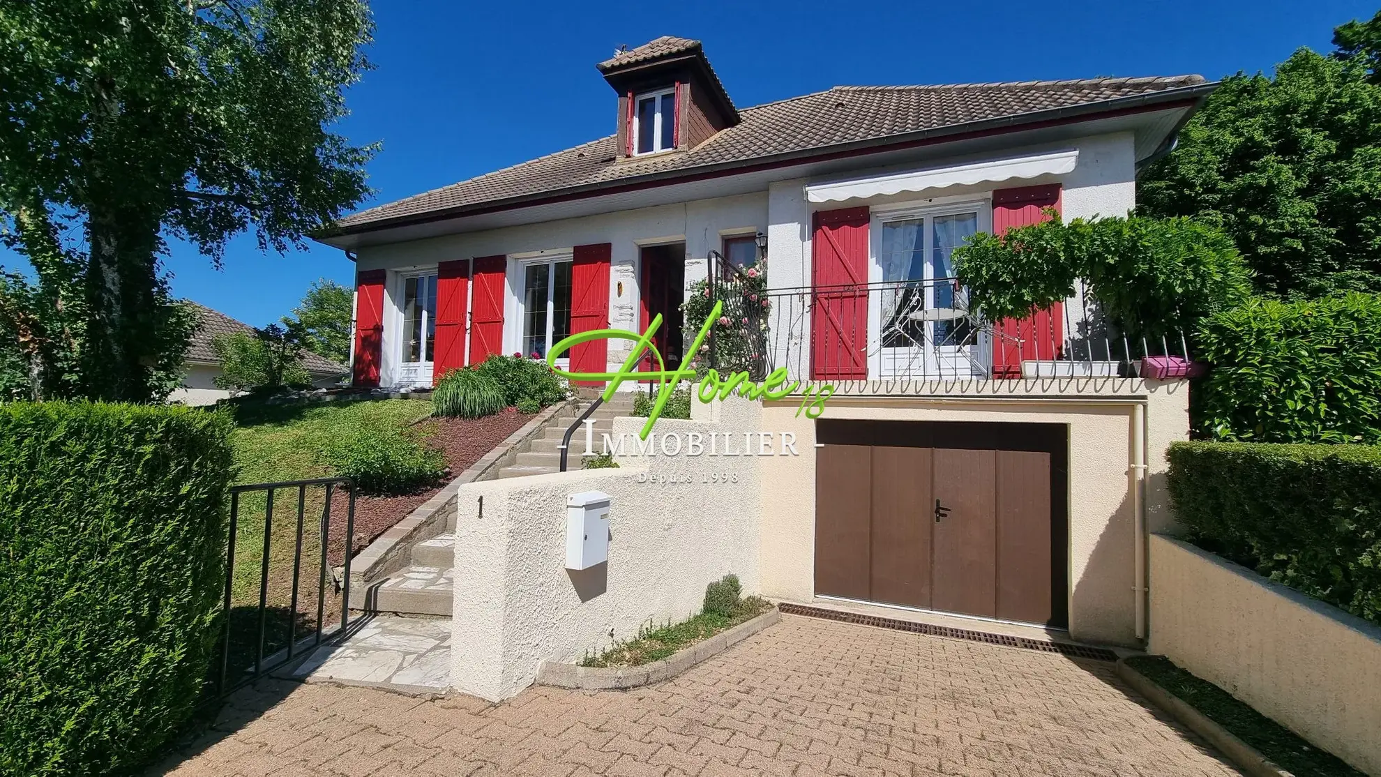 Maison à vendre à Fussy proche Bourges avec terrasse et sous-sol complet 