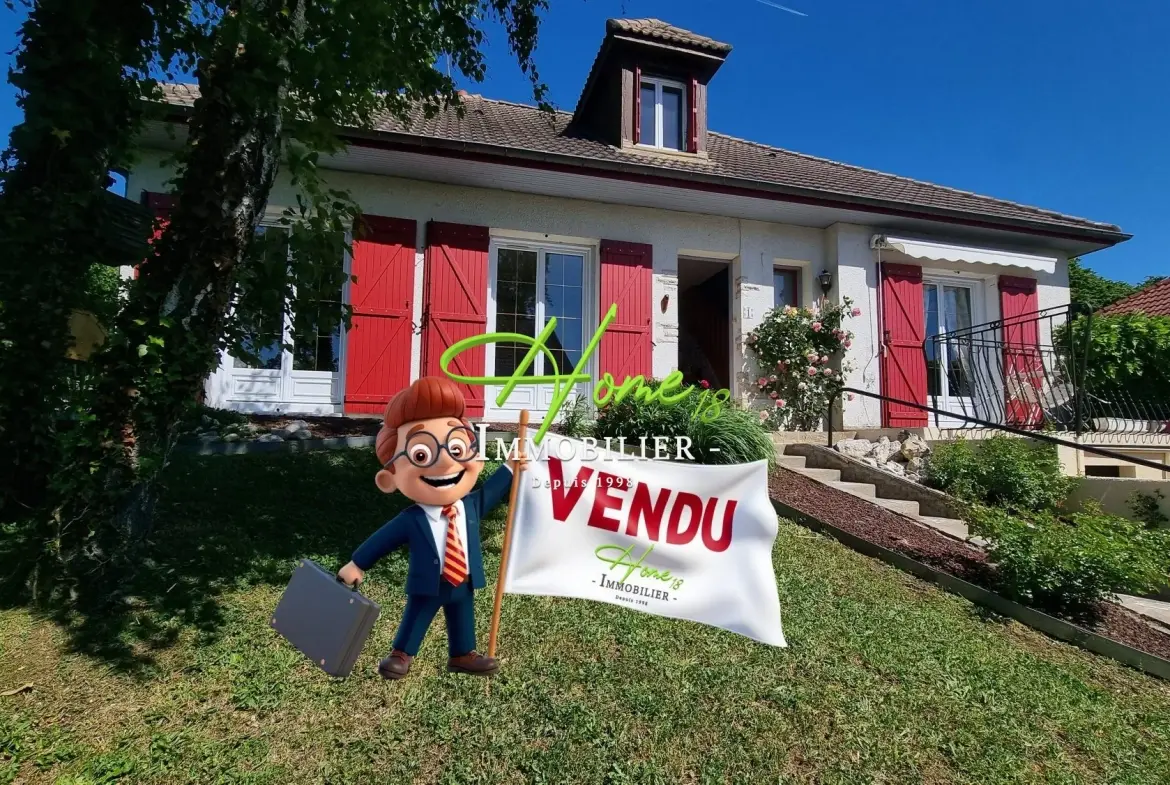 Maison à vendre à Fussy proche Bourges avec terrasse et sous-sol complet 
