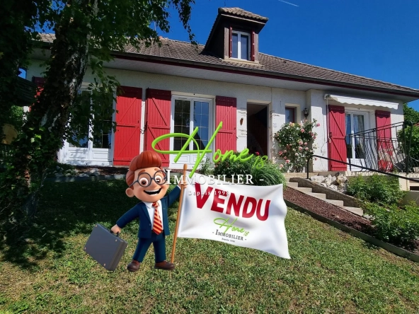 Maison à vendre à Fussy proche Bourges avec terrasse et sous-sol complet