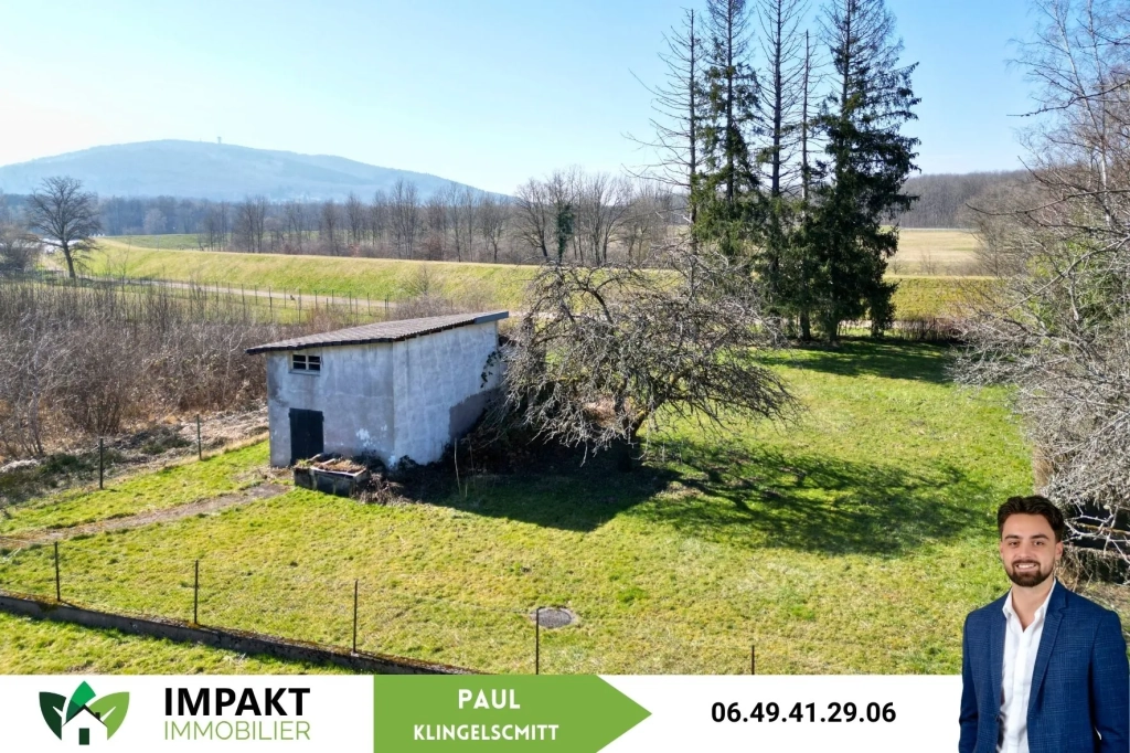 Terrain constructible à Sermamagny de 1 238 m², environnement calme et vue dégagée