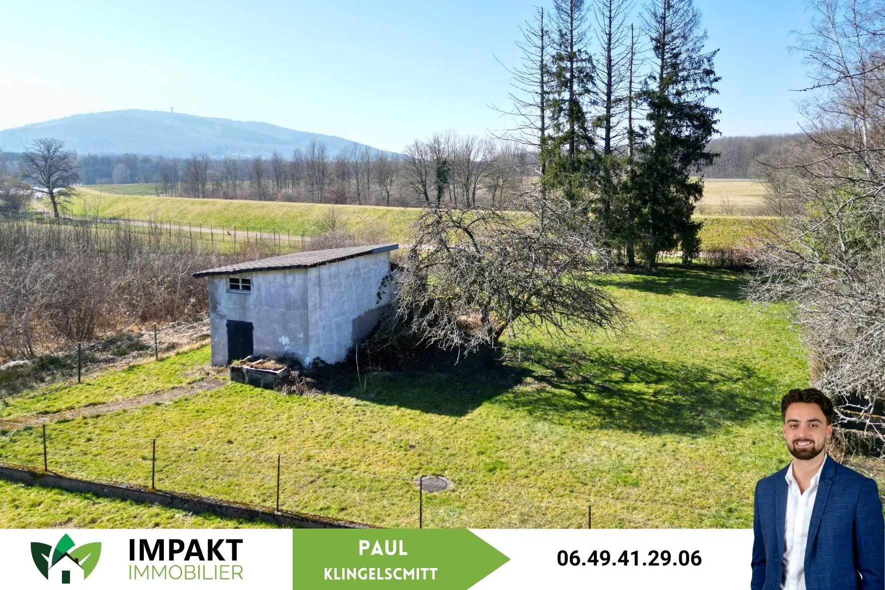 Terrain constructible à Sermamagny de 1 238 m², environnement calme et vue dégagée 