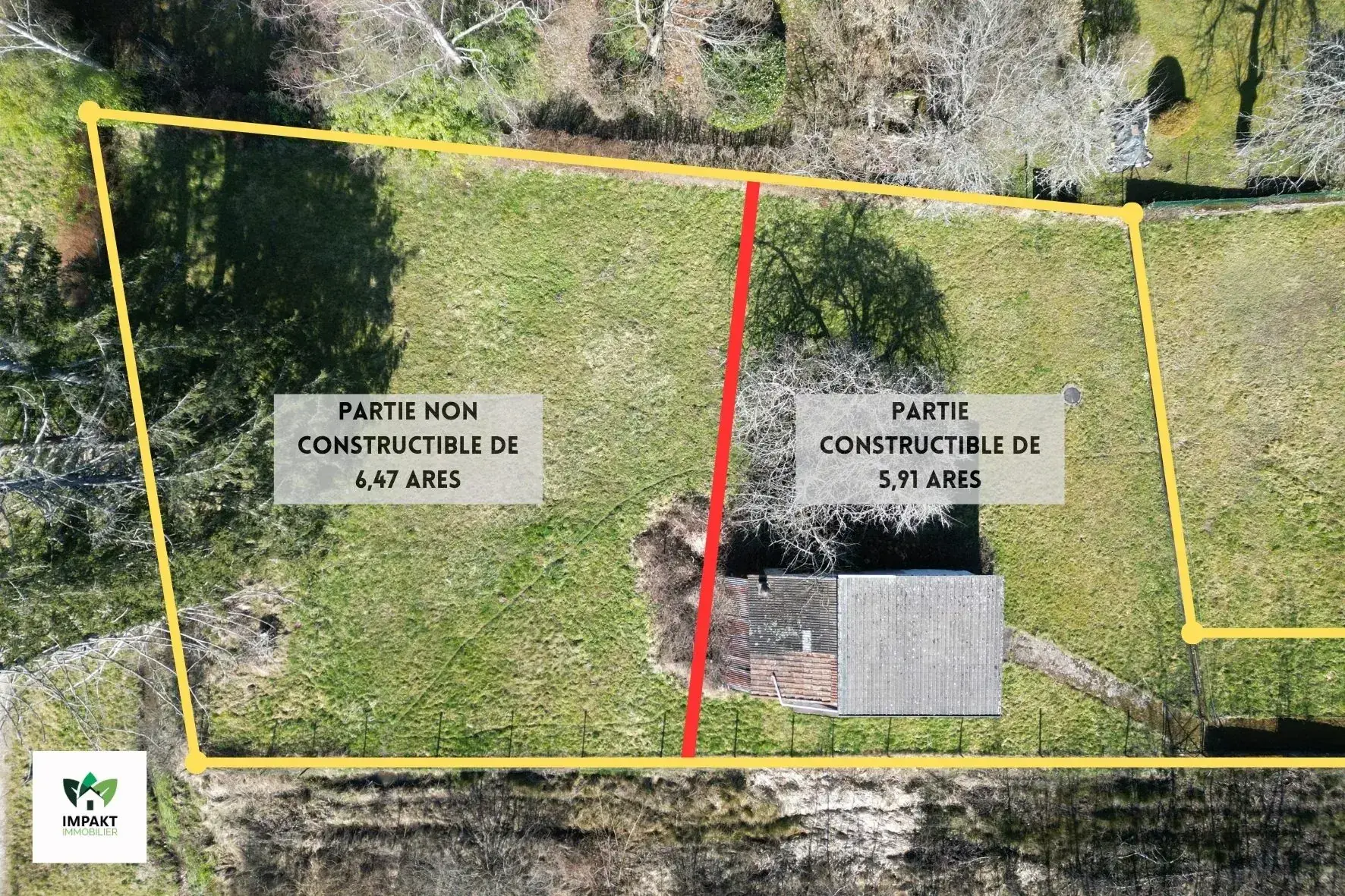 Terrain constructible à Sermamagny de 1 238 m², environnement calme et vue dégagée 