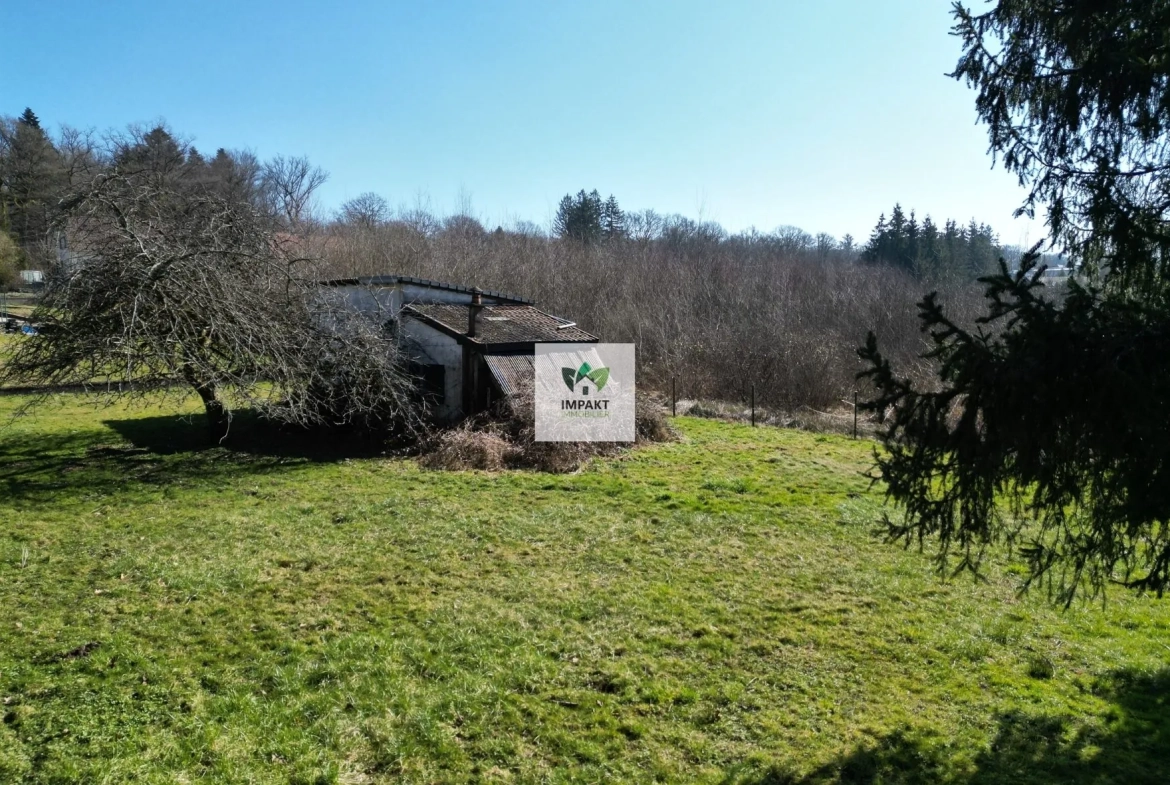 Terrain constructible à Sermamagny de 1 238 m², environnement calme et vue dégagée 