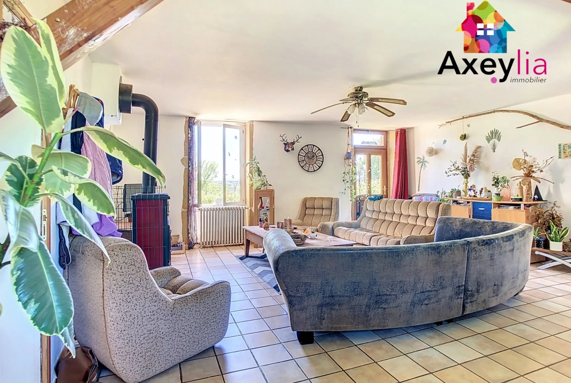 Maison familiale de plain-pied avec grand terrain à Rigny-sur-Arroux 