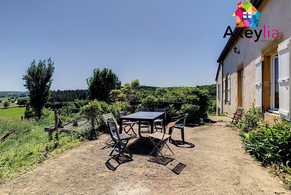 Maison familiale de plain-pied avec grand terrain à Rigny-sur-Arroux 