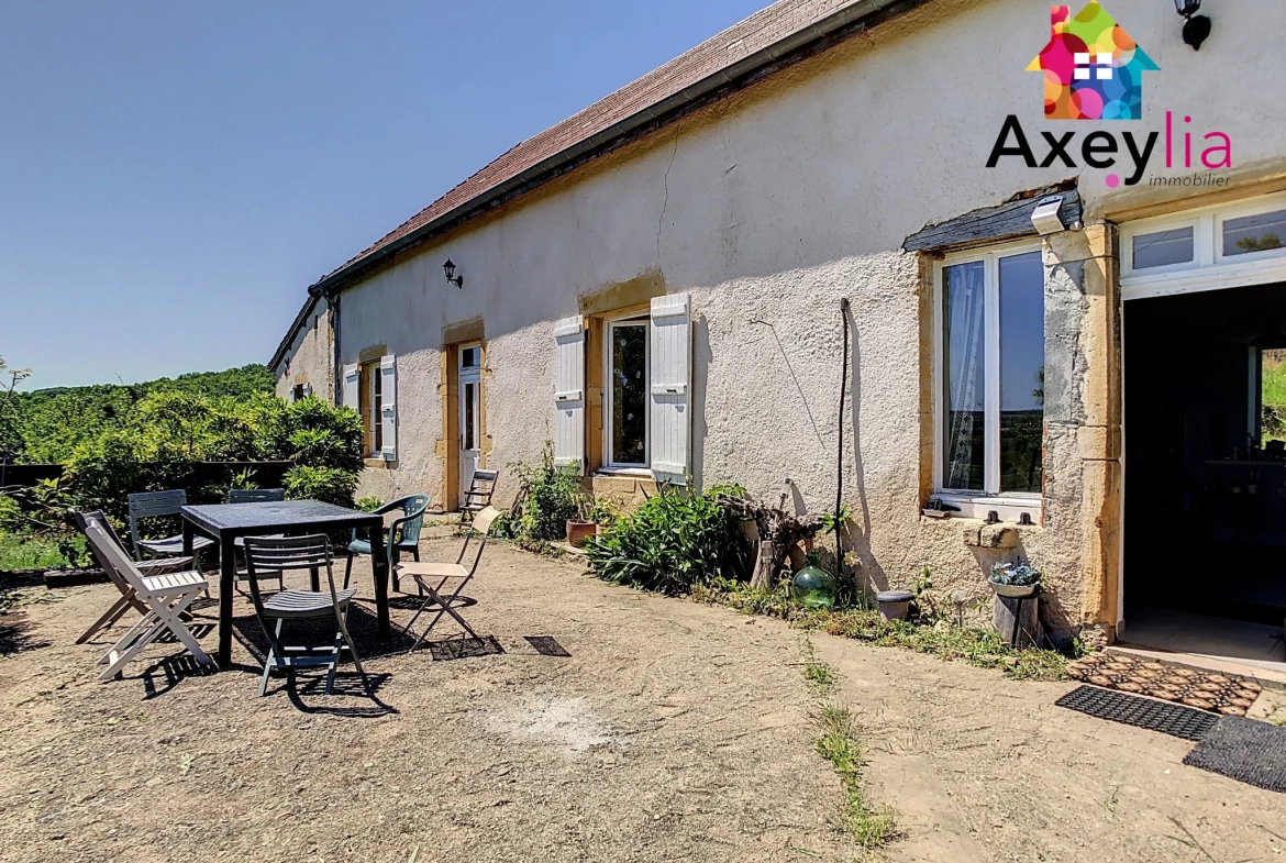 Maison familiale de plain-pied avec grand terrain à Rigny-sur-Arroux 
