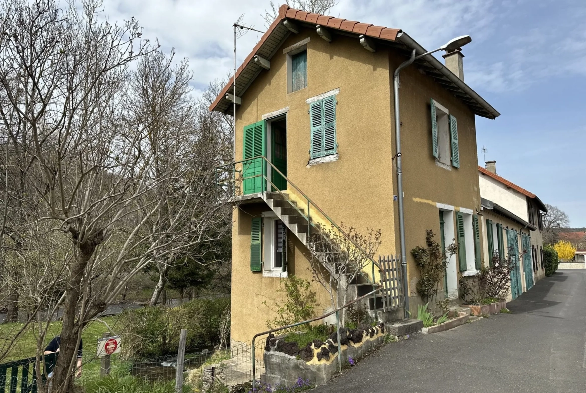 Vente maison à Massiac avec fort potentiel locatif sur grand terrain 
