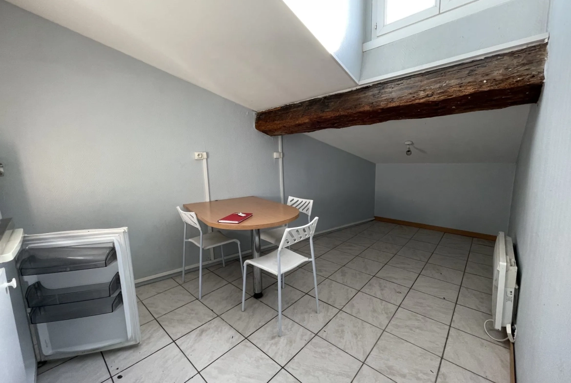 Appartement à vendre Lyon 7, Saint Michel, T2 loué avec kitchenette et salle d'eau 