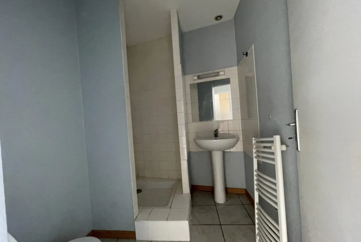 Appartement à vendre Lyon 7, Saint Michel, T2 loué avec kitchenette et salle d'eau 