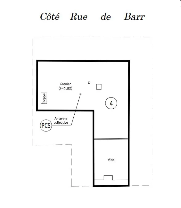 Appartement 3 pièces de 71 m² à vendre à Schiltigheim avec cave et grenier 