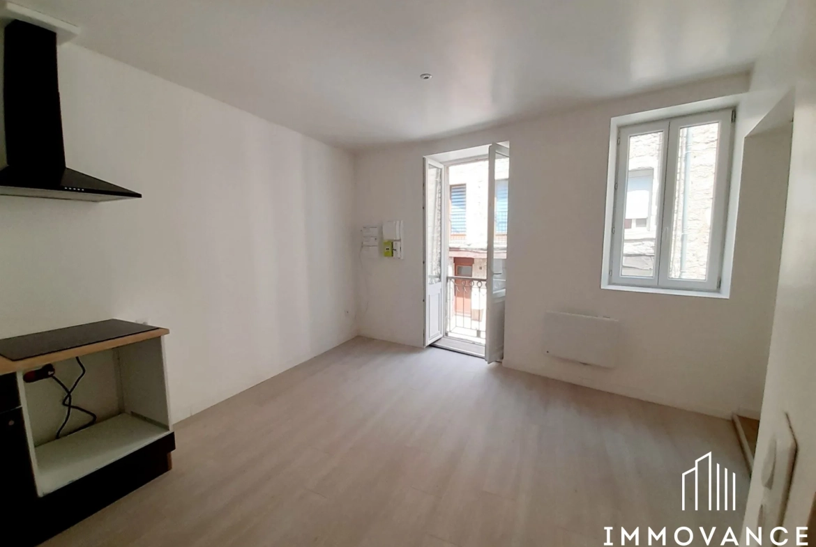Maison de charme rénovée à Saint-Affrique avec 2 chambres, cave et modernités 