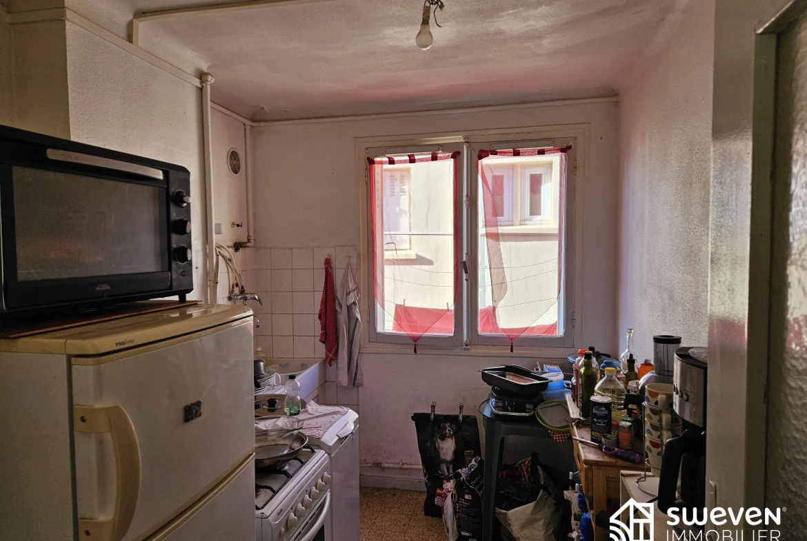 Appartement T3 à Perpignan, bon potentiel locatif et travaux à prévoir 