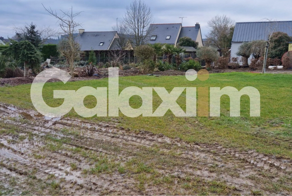 Terrain constructible de 411 m² à Guér, environnement calme et viabilisé 