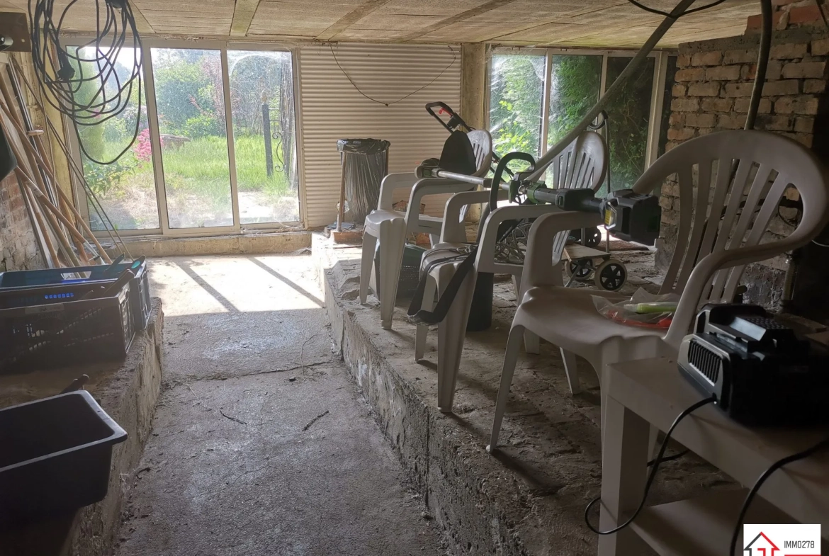 Maison mitoyenne à Oxelaëre près de Cassel – 114 m², jardin, calme 