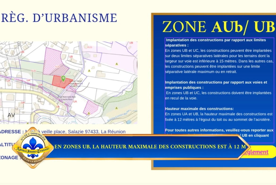 Terrain à vendre à Salazie avec maisons à rénover et potentiel de construction 