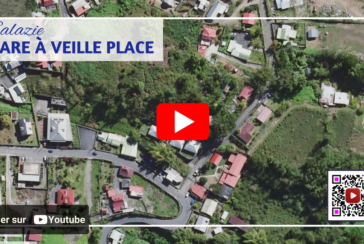 Terrain à vendre à Salazie avec maisons à rénover et potentiel de construction 