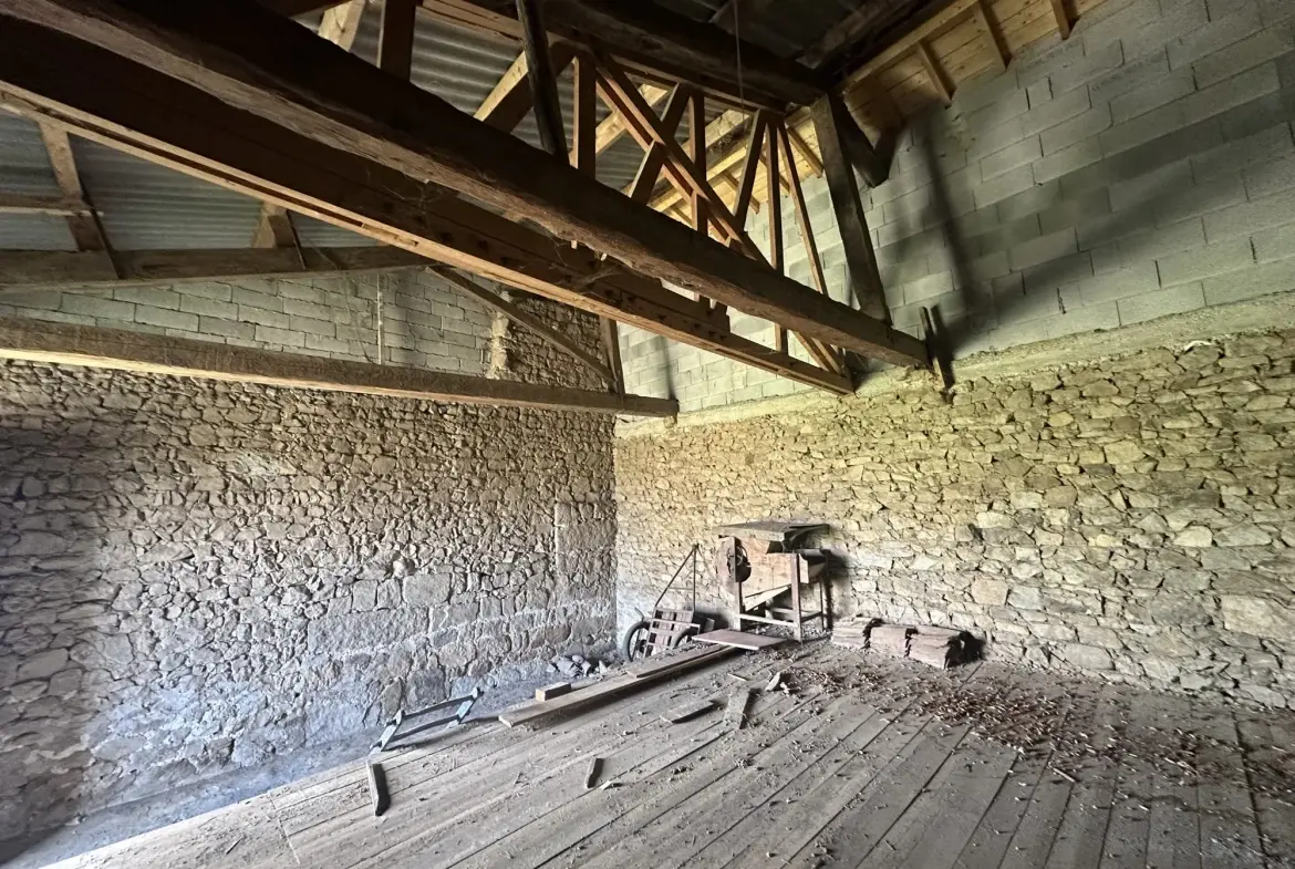 Maison à rénover avec grange à Perigneux - Charmant potentiel architectural 