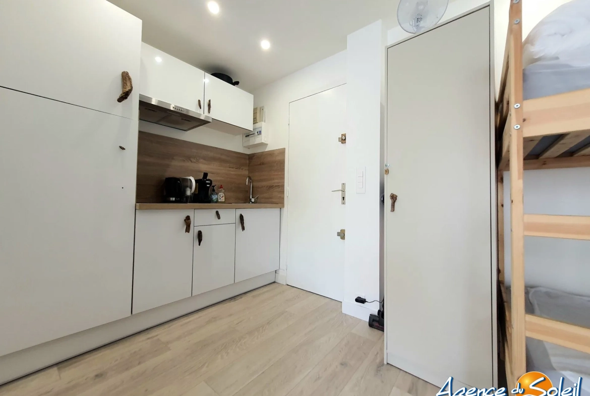 Appartement rénové avec terrasse et parking à Gruissan 