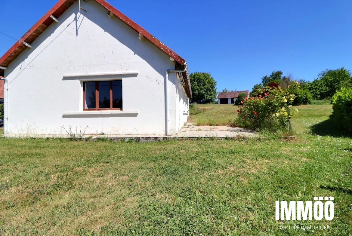 Charmante maison à rénover de 77 m² avec jardin de 2000 m² en campagne 