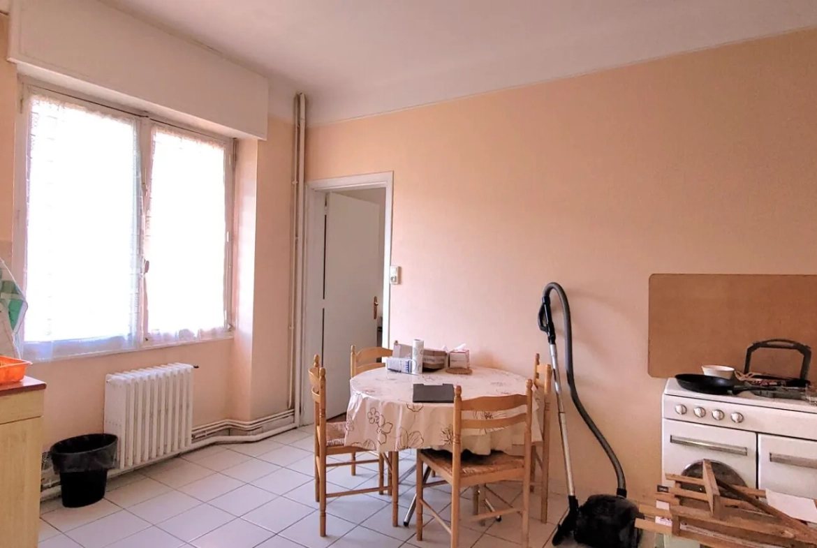 Appartement lumineux de 174,64 m² en centre-ville de Saint-Dié-des-Vosges avec balcon et cave 