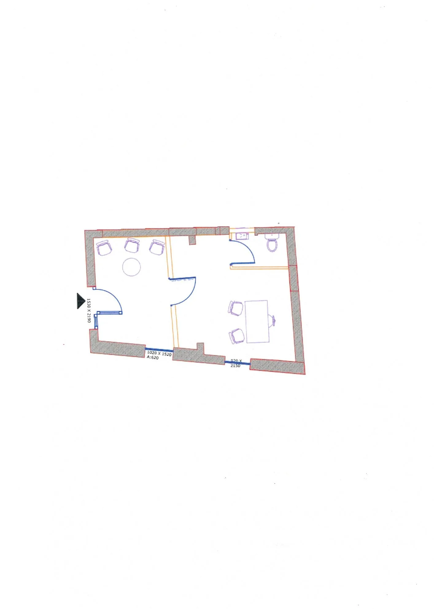 Vente Bureau de 27 m² en hyper centre d'Ambares-et-Lagrave 