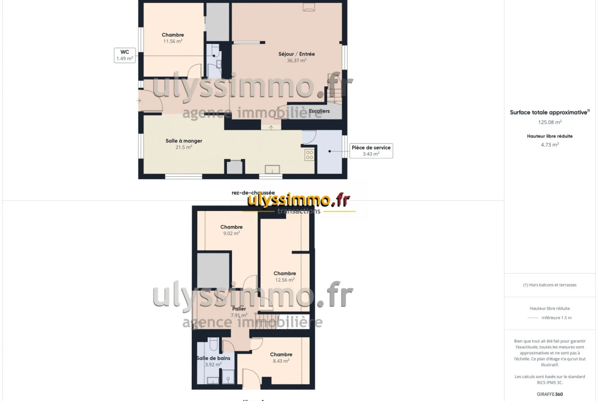 Maison familiale de 110 m² proche de Roye avec jardin et terrasse 