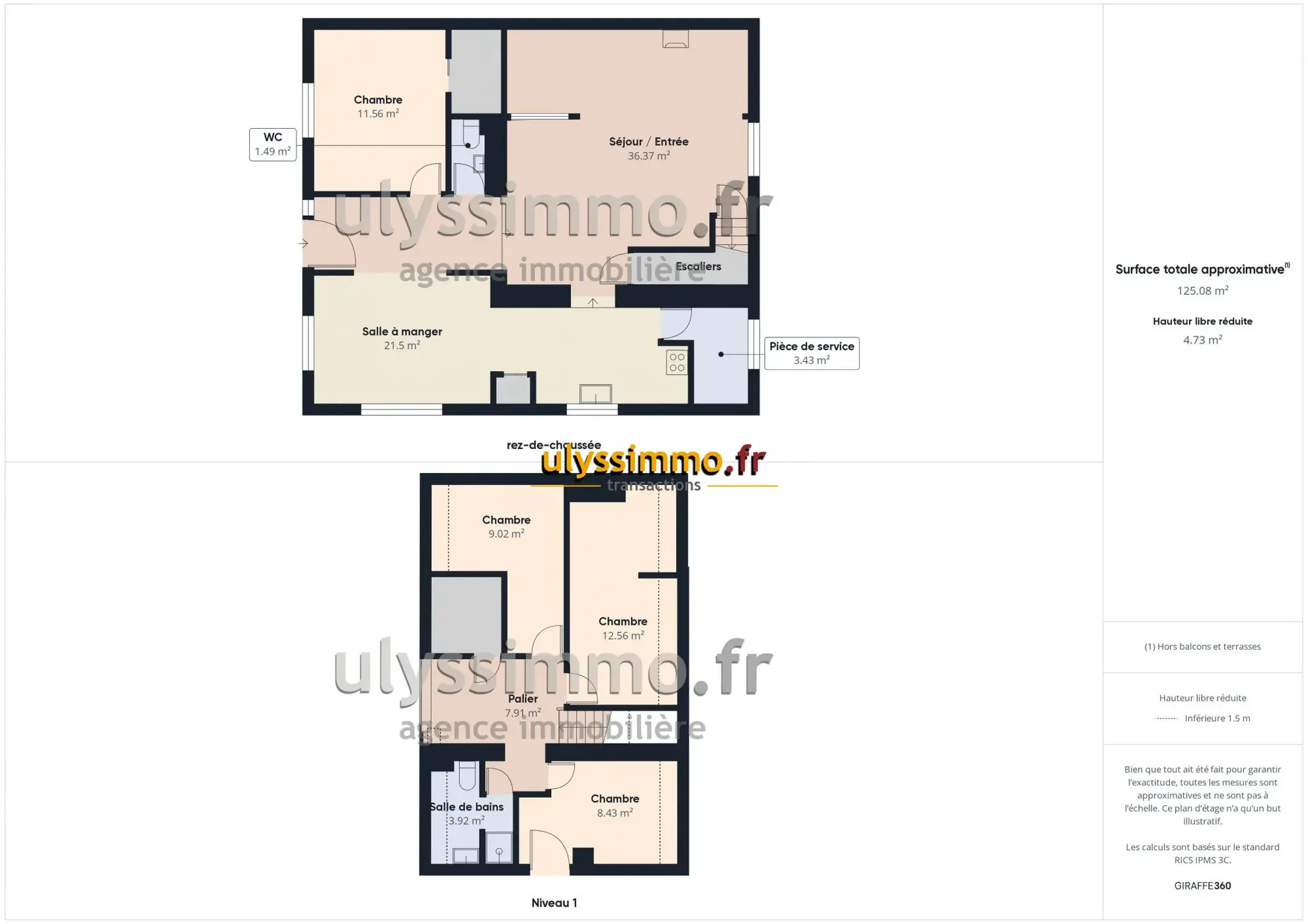 Maison familiale de 110 m² proche de Roye avec jardin et terrasse 
