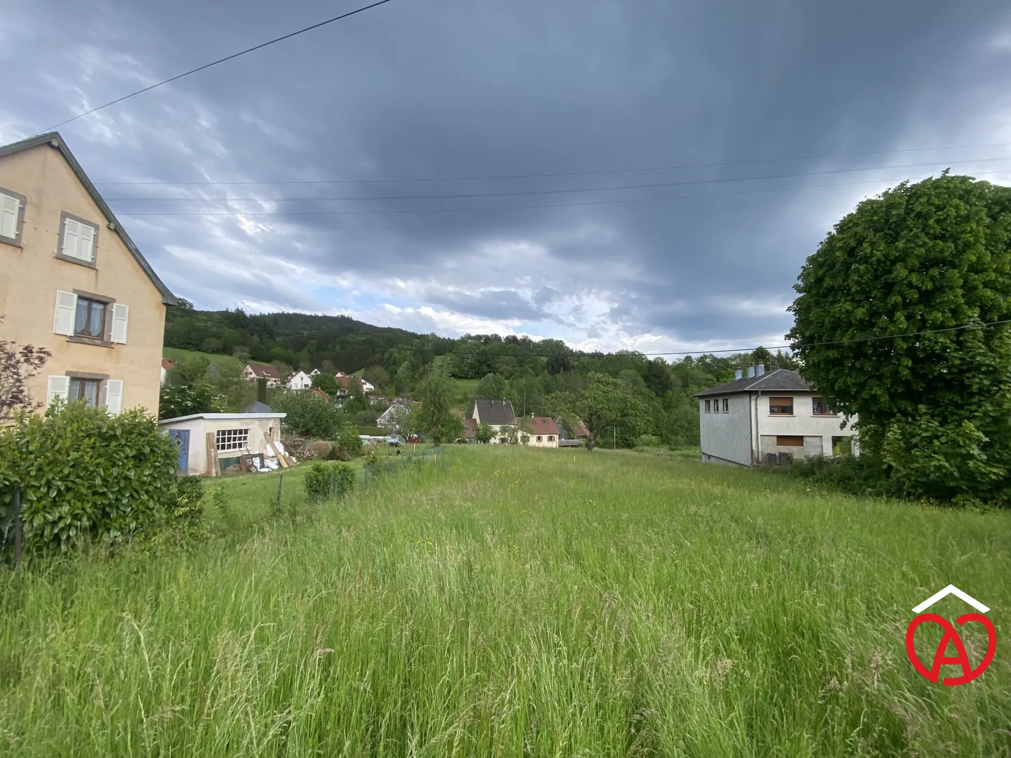 Terrain constructible de 11 ares à Soultzeren – Vue dégagée et emplacement calme 