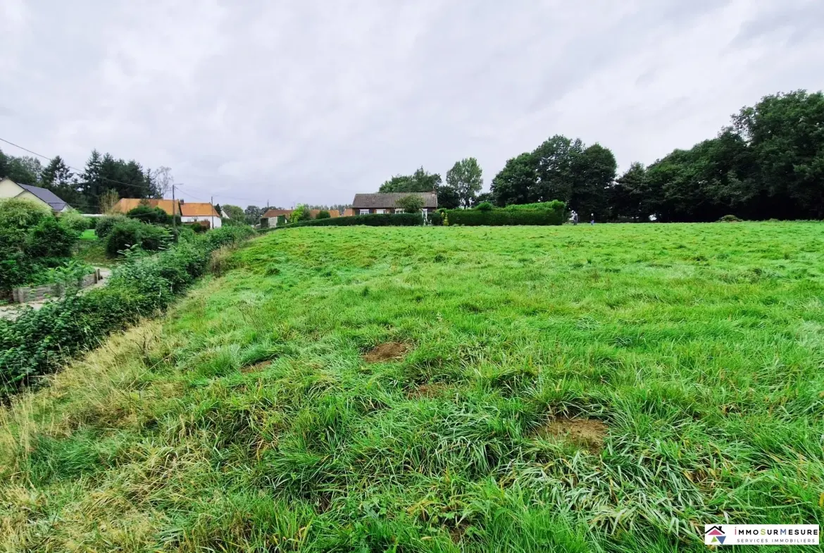 Terrain constructible de 1000 m² à Azincourt, proche de Fruges 